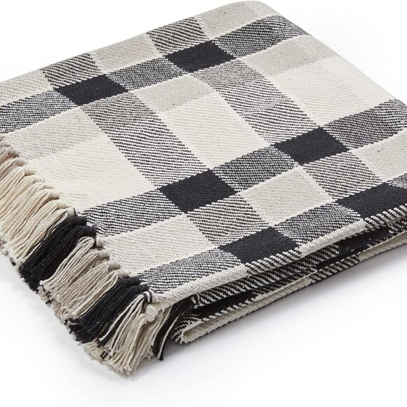 50x60 Throw Blanket - Soft and Breathable Cotton Throw Blanket for Couch, Bed, C - Picture 4 of 8